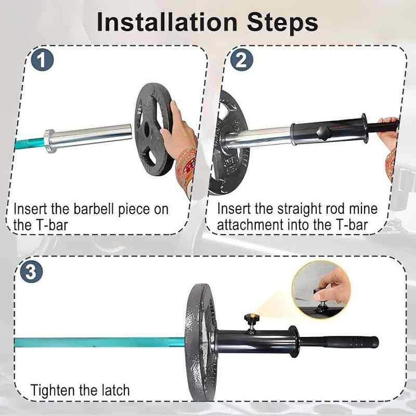 ด้ามจับบาร์เบลสำหรับบริหารกล้า - Home Gym Equipment Set บทวิจารณ์และราคา